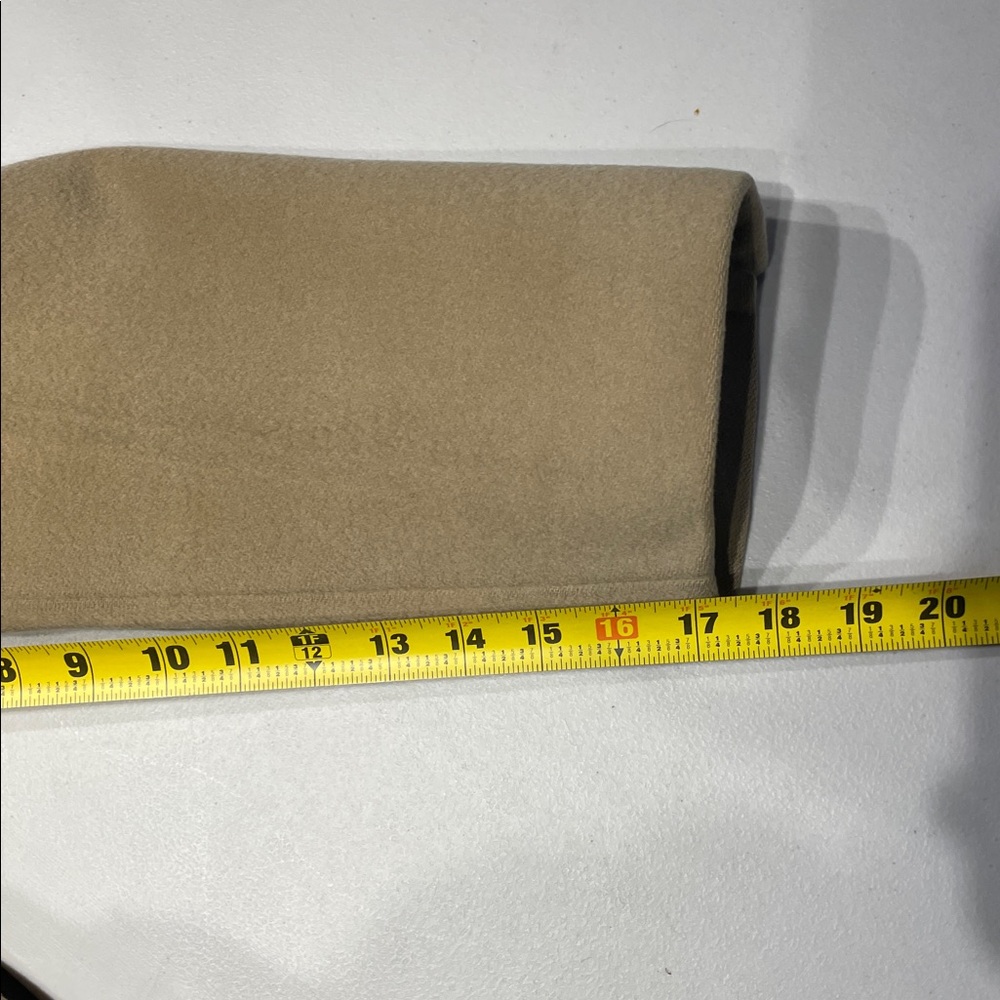 Crombie Overcoat Single-Breasted in Tan Wool Size 46XL - Picture 12 of 14